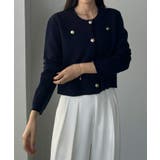 Louere ゴールドボタンニットカーディガン | Louere | 詳細画像8 