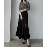 Louere ウォームイレヘム深スリットハイウエストマーメイドスカート | Louere | 詳細画像9