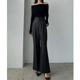 Louere バックスリットフレアパンツ(薄手) | Louere | 詳細画像1