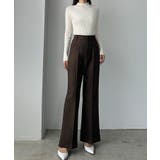 Louere バックスリットフレアパンツ(薄手) | Louere | 詳細画像10