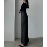 Louere バックスリットフレアパンツ(薄手) | Louere | 詳細画像6