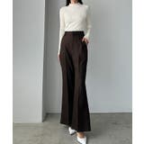 Louere バックスリットフレアパンツ(薄手) | Louere | 詳細画像7