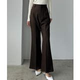 Louere バックスリットフレアパンツ(薄手) | Louere | 詳細画像8