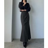 Louere ハイウエストドレープマーメイドスカート(通年素材) | Louere | 詳細画像11