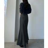 Louere ハイウエストドレープマーメイドスカート(通年素材) | Louere | 詳細画像13