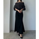 Louere ハイウエストドレープマーメイドスカート(通年素材) | Louere | 詳細画像3