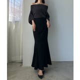 Louere ハイウエストドレープマーメイドスカート(通年素材) | Louere | 詳細画像4