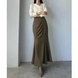 Louere ハイウエストドレープマーメイドスカート(通年素材) | Louere | 詳細画像5