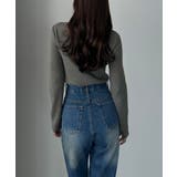 Louere ドレープアシメネックニットトップス | Louere | 詳細画像14