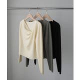 Louere ドレープアシメネックニットトップス | Louere | 詳細画像17