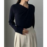 Louere ドレープアシメネックニットトップス | Louere | 詳細画像22