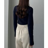 Louere ドレープアシメネックニットトップス | Louere | 詳細画像24
