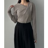 Louere ドレープアシメネックニットトップス | Louere | 詳細画像26