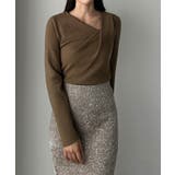 Louere ドレープアシメネックニットトップス | Louere | 詳細画像29