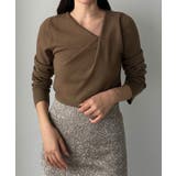 Louere ドレープアシメネックニットトップス | Louere | 詳細画像30