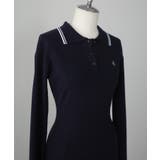 Louere ロゴ刺繍ニットポロフレアワンピース | Louere | 詳細画像20 