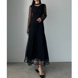 Louere チョーカーデザインチュールマーメイドワンピース | Louere | 詳細画像1 