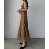 Louere チョーカーデザインチュールマーメイドワンピース | Louere | 詳細画像10 