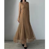 Louere チョーカーデザインチュールマーメイドワンピース | Louere | 詳細画像12 