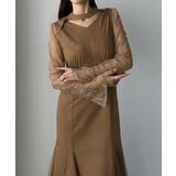 Louere チョーカーデザインチュールマーメイドワンピース | Louere | 詳細画像14 