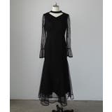 Louere チョーカーデザインチュールマーメイドワンピース | Louere | 詳細画像16 