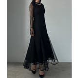 Louere チョーカーデザインチュールマーメイドワンピース | Louere | 詳細画像2 