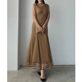 Louere チョーカーデザインチュールマーメイドワンピース | Louere | 詳細画像8 