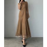 Louere チョーカーデザインチュールマーメイドワンピース | Louere | 詳細画像9 