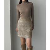 Louere キラキラシャギーニットミニスカート | Louere | 詳細画像2 