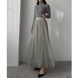 Louere チュールプリーツマーメイドスカート | Louere | 詳細画像10