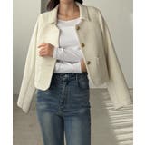 Louere ステンカラーツイードジャケット | Louere | 詳細画像10