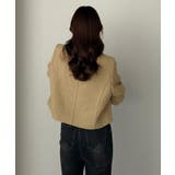 Louere ステンカラーツイードジャケット | Louere | 詳細画像15