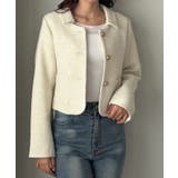 Louere ステンカラーツイードジャケット | Louere | 詳細画像7