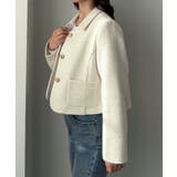 Louere ステンカラーツイードジャケット | Louere | 詳細画像8