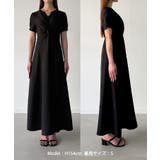 Louere ツイストデザインフレアワンピース | Louere | 詳細画像18 