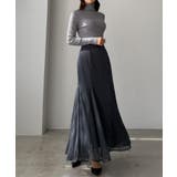 チャコール | Louere キラキラチュールマーメイドスカート | Louere