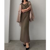 Louere ドレープ前ファスナースリットキャミワンピース【一部ぺチスカートセッ… | Louere | 詳細画像20 