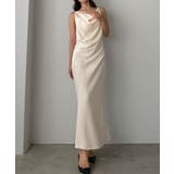 Louere ドレープ前ファスナースリットキャミワンピース【一部ぺチスカートセッ… | Louere | 詳細画像6 