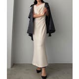 Louere ドレープ前ファスナースリットキャミワンピース【一部ぺチスカートセッ… | Louere | 詳細画像8 