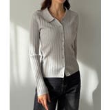 Louere ワイドリブスキッパーポロニット | Louere | 詳細画像18