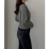 Louere くびれレイヤードカーディガン | Louere | 詳細画像4