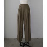 Louere 薄手とろみ生地センタータックワイドパンツ | Louere | 詳細画像13 