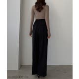 Louere 薄手とろみ生地センタータックワイドパンツ | Louere | 詳細画像2 