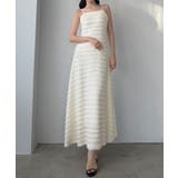アイボリー | Louere バックリボンフリルレースカットワンピース【一部ぺチスカートSET】 | Louere