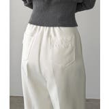 ホワイト | Louere レースポケットスラックス | Louere