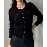 ブラック | Louere 【最大99.9%カット】UVカットウエストシェイプカーディガン | Louere