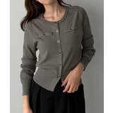 チャコール | Louere 【最大99.9%カット】UVカットウエストシェイプカーディガン | Louere