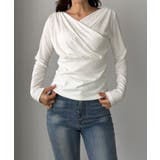 Louere 薄手カシュクールドレープカットソートップス | Louere | 詳細画像10 