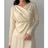 Louere 薄手カシュクールドレープカットソートップス | Louere | 詳細画像13 