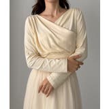 Louere 薄手カシュクールドレープカットソートップス | Louere | 詳細画像14 